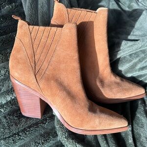 Marc Fisher Suede Ankle Boots | Size 10